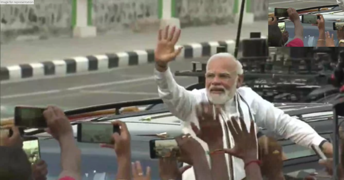 PM Modi holds roadshow post-arrival in Chennai